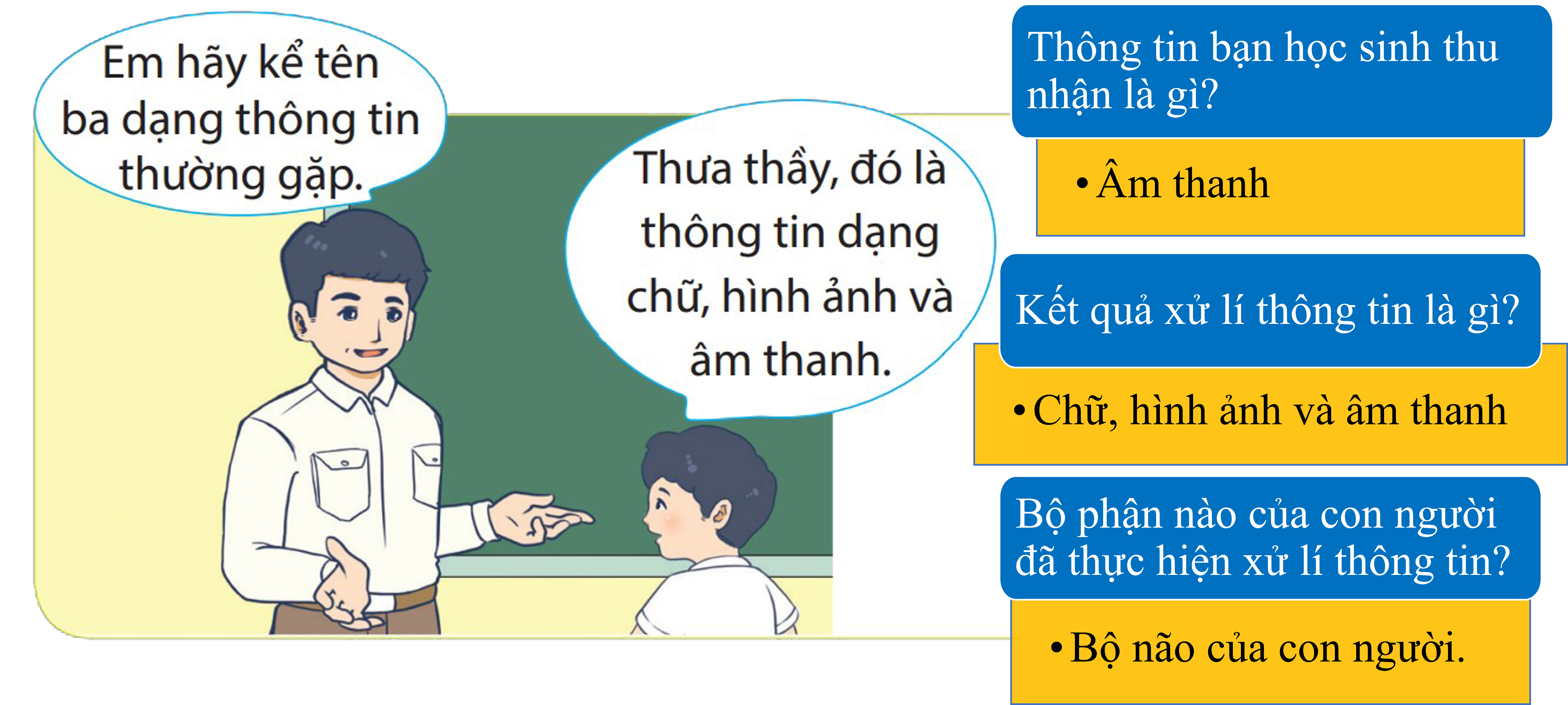 Hình: Ví dụ xử lý thông tin của con người